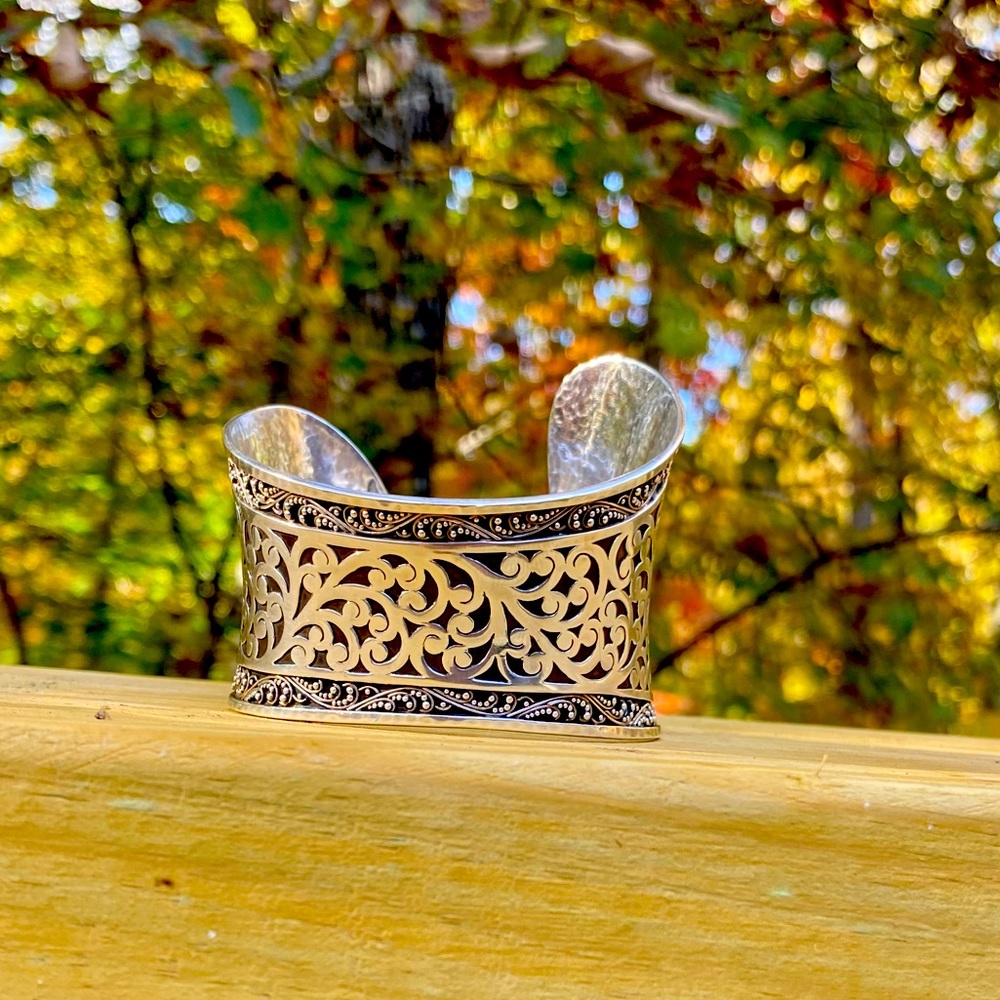 Lois Hill sterling silver cuff bracelet